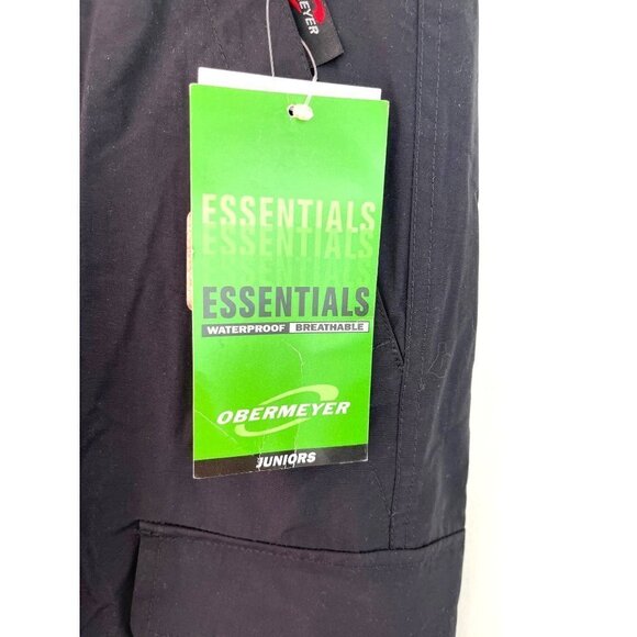 Obermeyer Cargo II Snow Pants Juniors Size 14 Nylon Waterproof Black NWT New - Picture 5 of 12